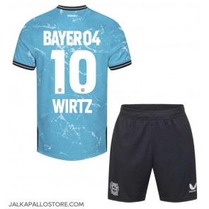 Bayer Leverkusen Florian Wirtz #10 Kolmaspaita Lapsille 2023-24 Lyhythihainen (+ shortsit)